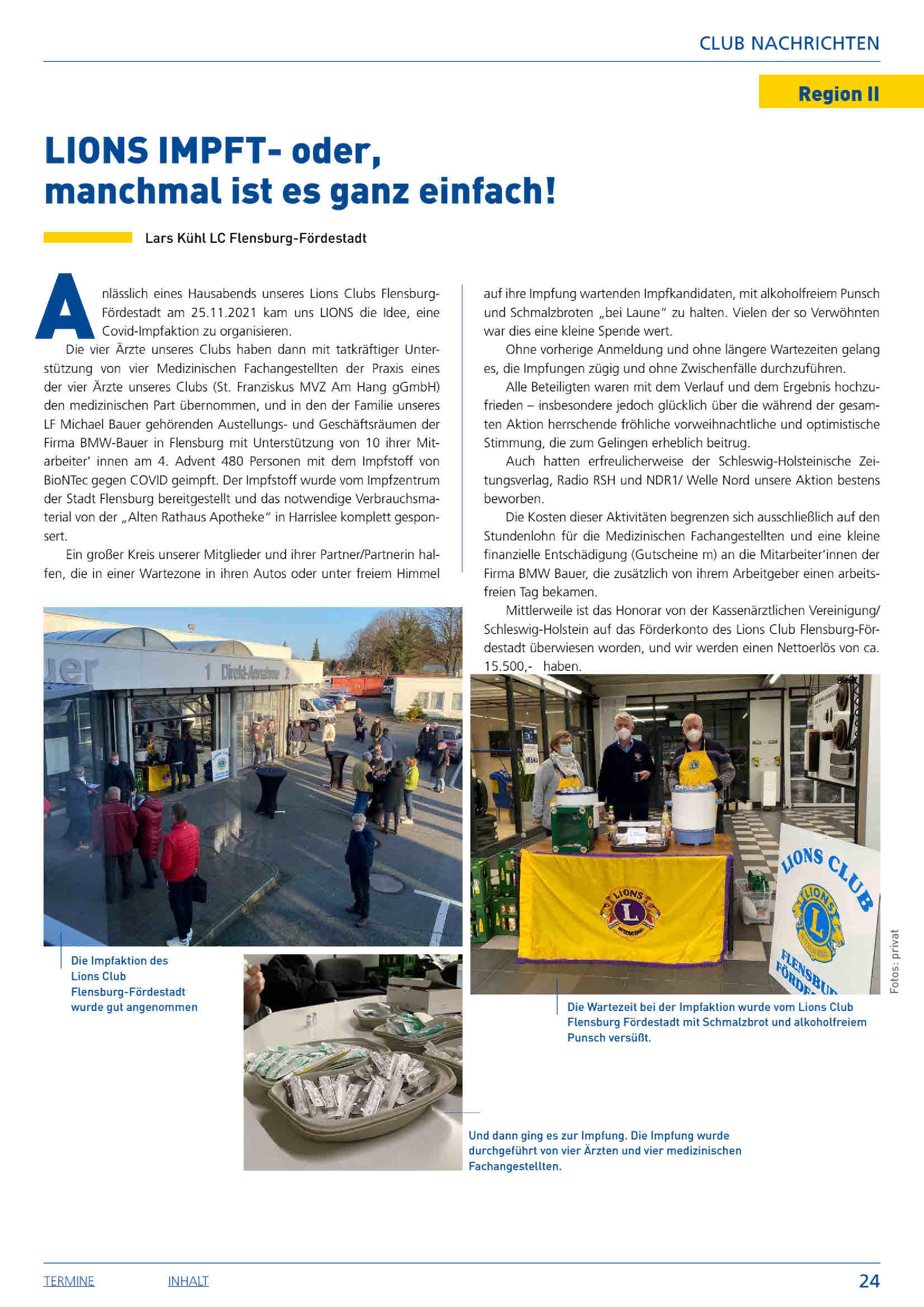 Über uns - Lions Club Flensburg-Fördestadt - Lions Deutschland